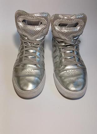Кросівки чоловічі adidas neo label hardcourt hi сріблясті