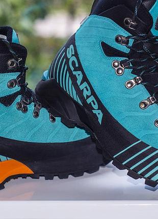 Ботинки треккинговые scarpa ribelle od dualdry suede blue/black 41 г. оригинал