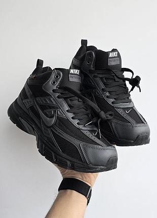 Кроссовки зимние nike initiator cordura | fur
• black gray • хутро