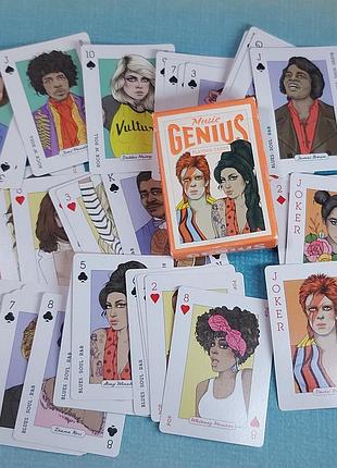 Карти гральні колекційні з музикантами genius