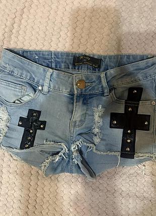 Міні шорти vintage 2000s y2k dollskill demonia