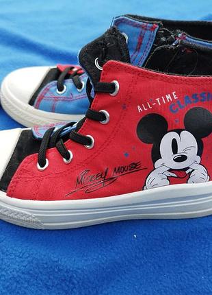 Высокие кеды mickey &amp; friends (disney), разм. 31 (в идеале)