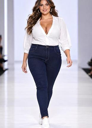 Джинсы женские синие размер xl (50) бренд "marks &amp; spencer"