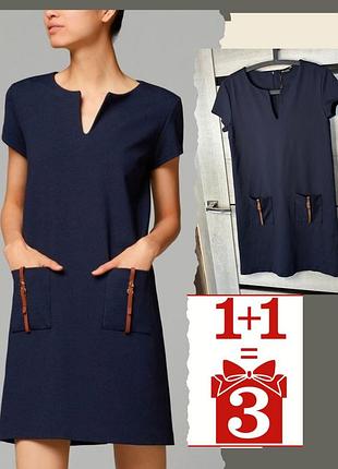 1+1=3 класична сукня massimo dutti з кишенями туніка офісний