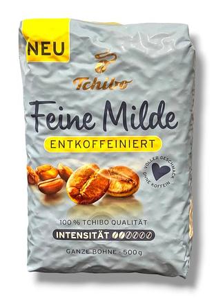 Кава в зернах tchibo feine milde entkoffeiniert (декаф) 500 г/ кава в зернах чібо файн мільде без кофеїну 500 г