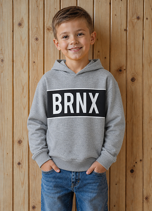 Худи на флисе серое детское 122-128 🔥 теплое с капюшоном ⚡ brnx 👕 толстовка батник для хлопчика🖤детское теплое худи🖤мирер🤍светр