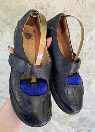 Clarks nature — шкіряні туфлі mary jane