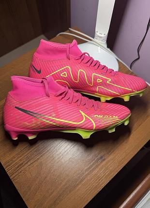 Бутси чоловічі nike mercurial vapor 15 рожеві