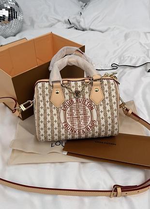 Текстильна сумка speedy 20см в вишивці монограм l