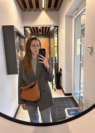 Сумка жіноча коричнева руда fashionista з натуральної шкіри