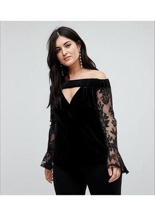 Елегантна кофта топ блуза з відкритими плечима missguided