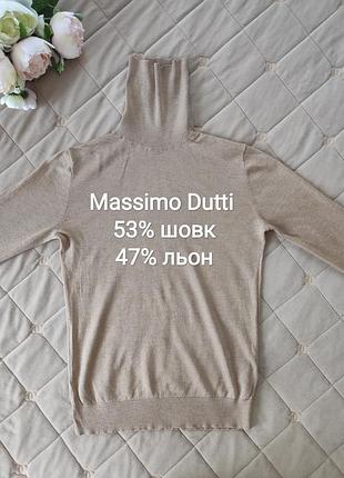 Гольф жіночий massimo dutti шовк+льон s мікронюанс ❗🔥 розпродаж речей від 25 гривень 🔥