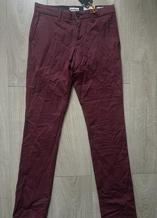 Чоловічі штани timberland slim fit бордові