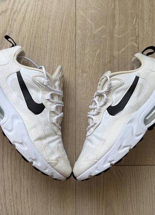 Кросівки nike air max 270 react білі, розмір 39, довжина устілки 25 см