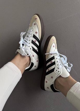 Кроссовки adidas samba floral white 4