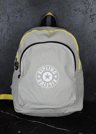 Рюкзак kipling curtis l large backpack наплечник серый сумка наплечная брендовая эмблема портфель оригинал eastpak patagonia samsonite tumi