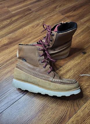 Черевики clarks c-shell демісезонні шкіряні на шнурівці