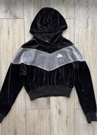 Велюровий худі nike