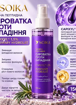Сироватка-активатор росту волося
пептидна capixyl active
