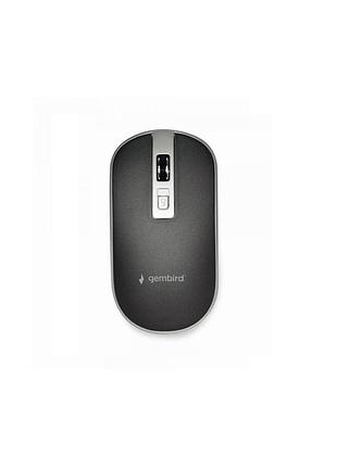 Мишка gembird musw-4b-06-bs wireless black-silver (musw-4b-06-bs)