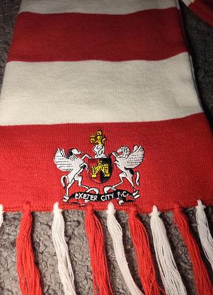 Футбольный шарф exeter city, эксетер сети, эксетер ситы. 2