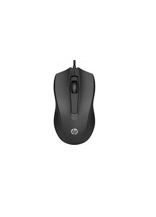 Мишка hp 100 usb black (6vy96aa)