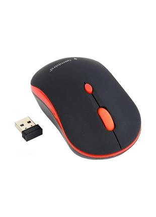 Мишка gembird musw-4b-03-r black+red (musw-4b-03-r)