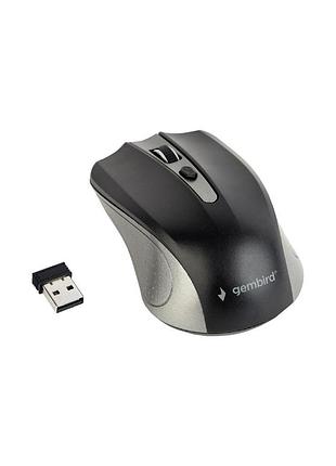 Мишка gembird musw-4b-04-gb black+grey (musw-4b-04-gb)