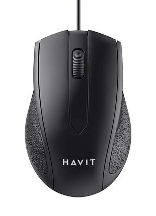 Мишка havit ms80 usb black (6939119036607)