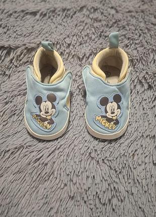 Детские пинетки disney baby «микки маус» (р. 18)
