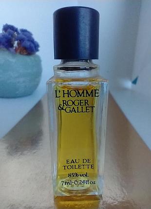 L’ homme roger& gallet миниатюра 7мл винтаж