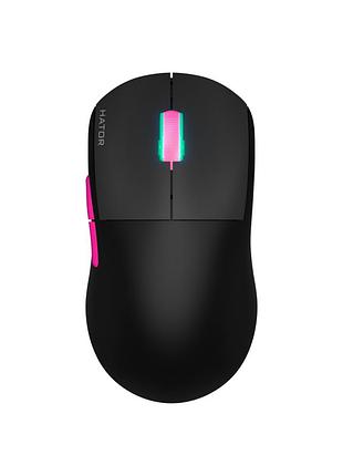 Мишка hator quasar 2 ultra 4k wireless/bluetooth/usb black/pink (htm570bp)