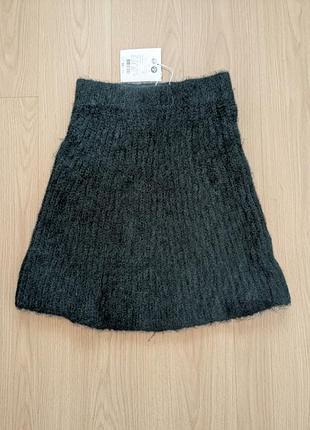 Женская зимняя зеленая теплая юбка, msch copenhagen, xs/s, небольшая m, 40% шерсть, 30% переработанный polyester, 20% polyamide &amp; 10% альпака