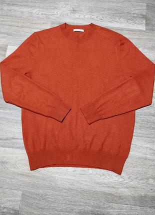Мужской брендовый свитер zara , размер l .