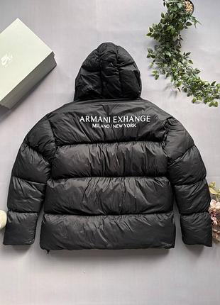 Armani exchange jacket / куртка armani exchange / черный пуховик armani / armani exchange milano