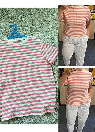 Дуже гарна смугаста футболка/американка ,р.l-xl