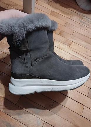 Зимние замшевые сапожки geox