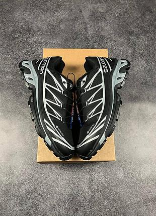 Кроссовки salomon xt-6 adv black white gore-tex