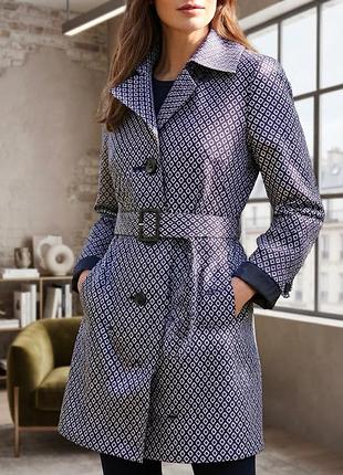 Стильний тренч плащ m&s collection у геометричний принт