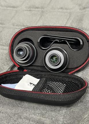 Набір об'єктивів для телефона victsing 3-in-1 clip-on lens kit