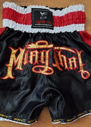 Спортивные шорты для тайского бокса подростковые muay thai пакистан xs.