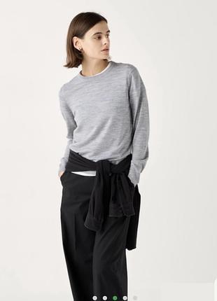 Светр з гладенької вовни мериноса uniqlo