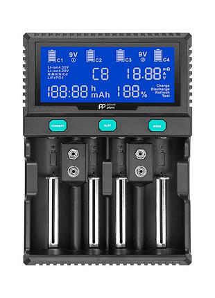 Зарядное устройство для аккумуляторов powerplant pp-a4 (ni-mh,cd,li-ion,lifepo4 / input ac 100v-240v dc 12v) (aa620173)