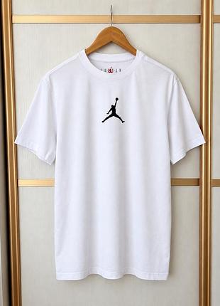 Спортивная футболка nike air jordan jumpman белая брендовая, оригинальный дизайн с логотипом, джордан streetwear casual