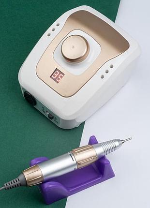 Фрезер simei dm-206 pro з дисплеєм 45w/35000 біло-золотий