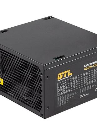 Блок живлення gtl gaming star (gtlgs600bk) 600w
