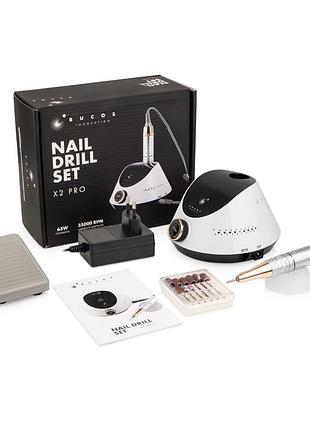 Фрезер x2 pro bucos nail drill 65w/35000 white pearl