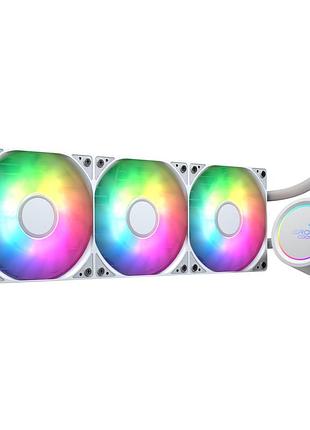 Система водяного охлаждения aerocool abyss l360r white (acla-ab36117.21)
