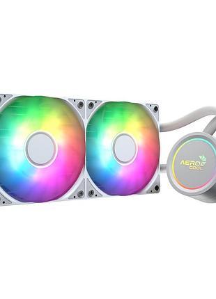 Система водяного охлаждения aerocool abyss l240r white (acla-ab24117.21)