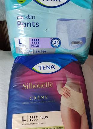 Tena silhouette crème plus high waist underwear размер l трусики подгузники с европы, трусики підгузки з європи післяпологові послеродовые